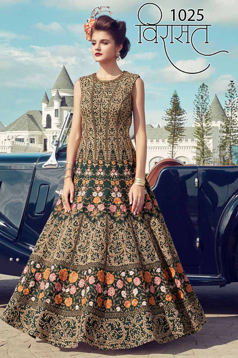 Virasat Vol-6 Nyal Fashion Bridal Silk Handwork Gown Virasat Vol-6 Nyal Fashion Bridal Silk Handwork Gown